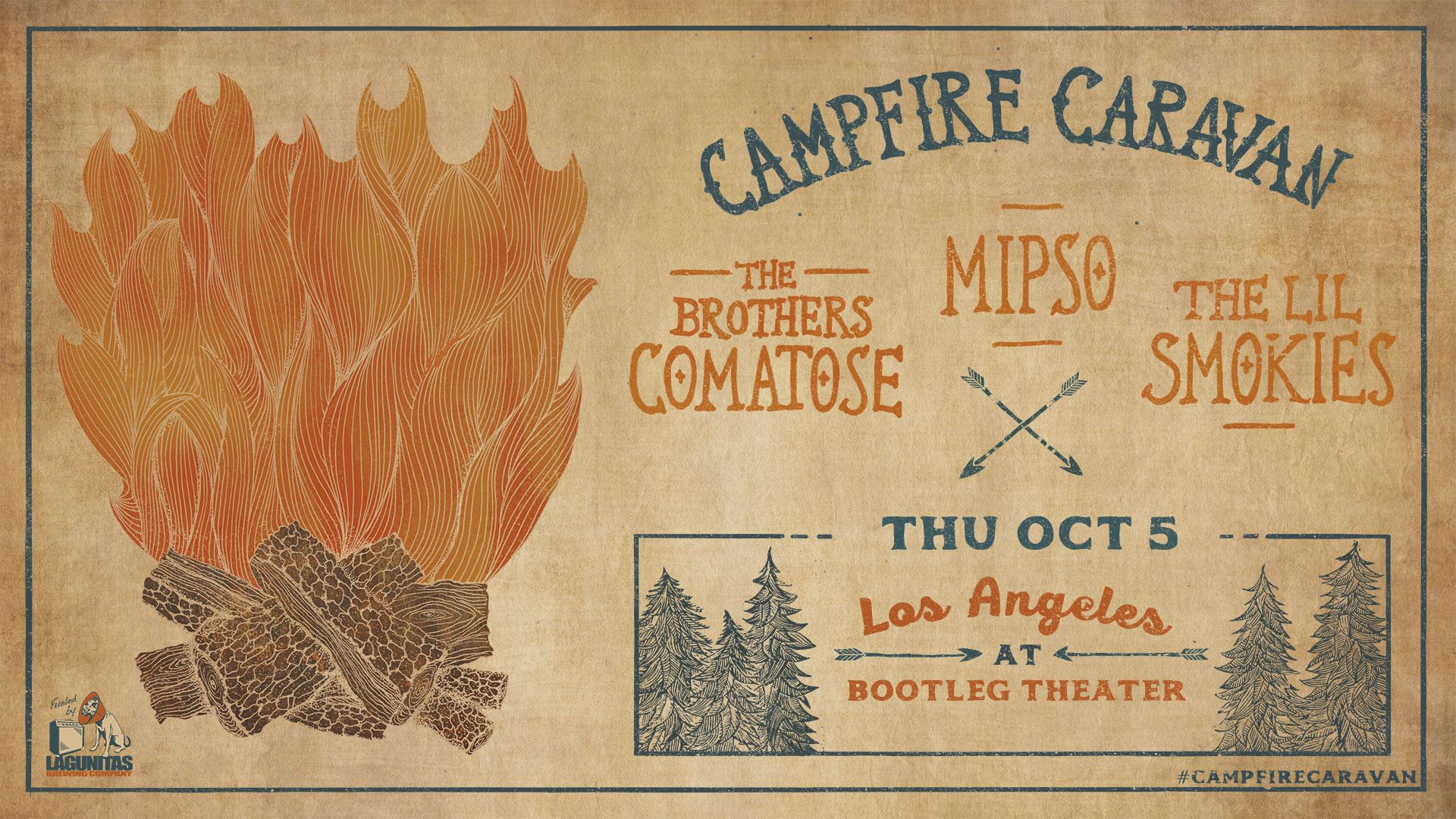 GIVEAWAY - Win tickets to Campfire Caravan at Bootleg Theater (LA) 10/5