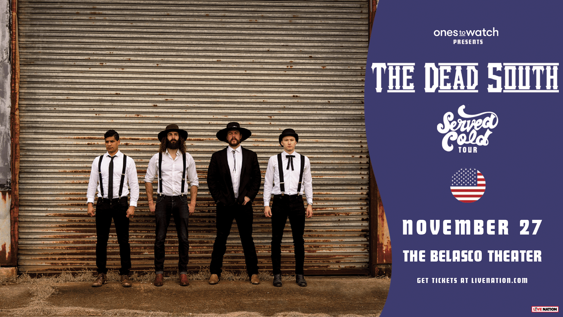GIVEAWAY: Enter to Win Tickets to The Dead South @ the Belasco Theater (LA) 11/27