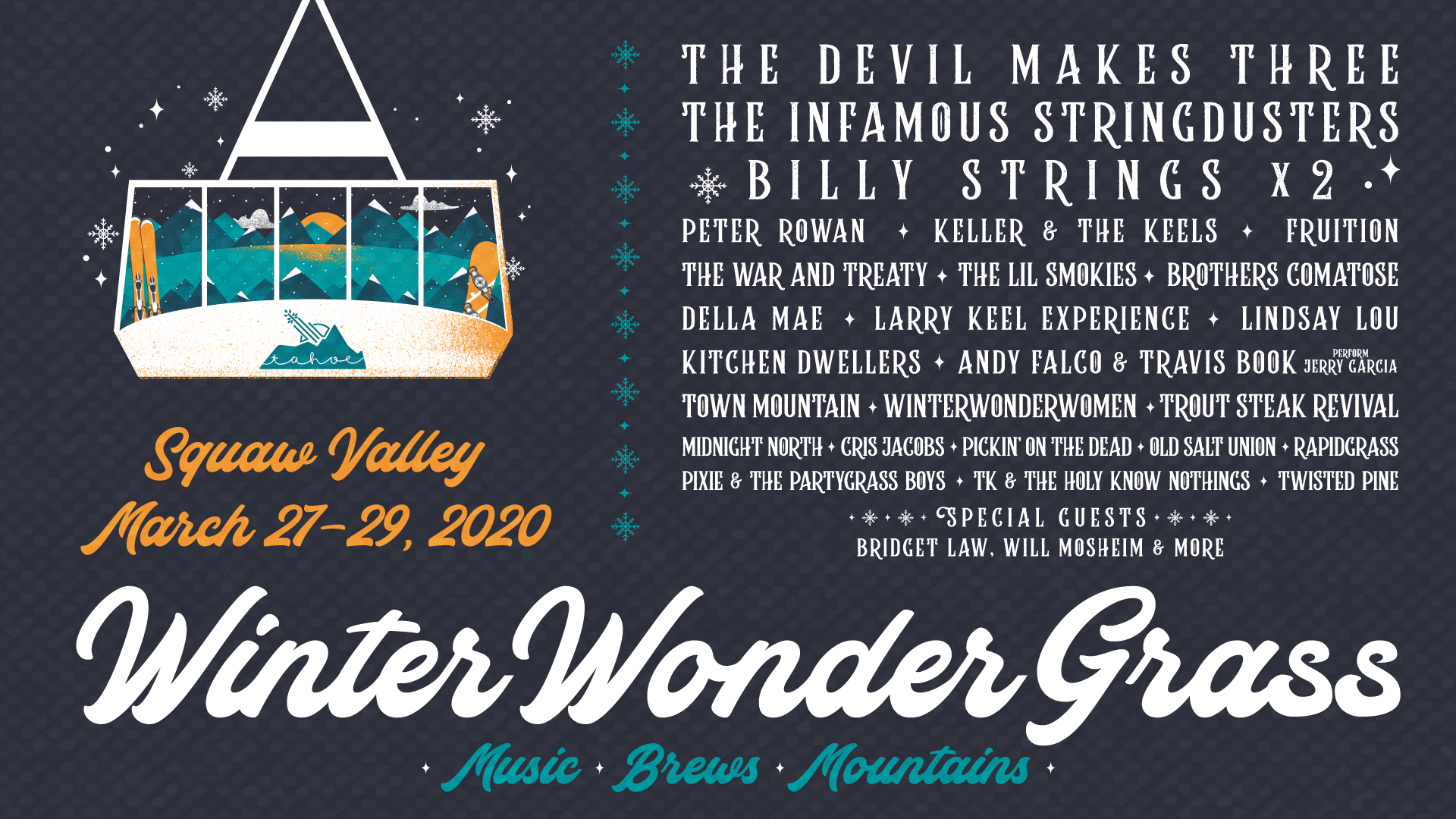 GIVEAWAY: Win tickets to WinterWonderGrass (Squaw Valley, CA) Mar 27-29