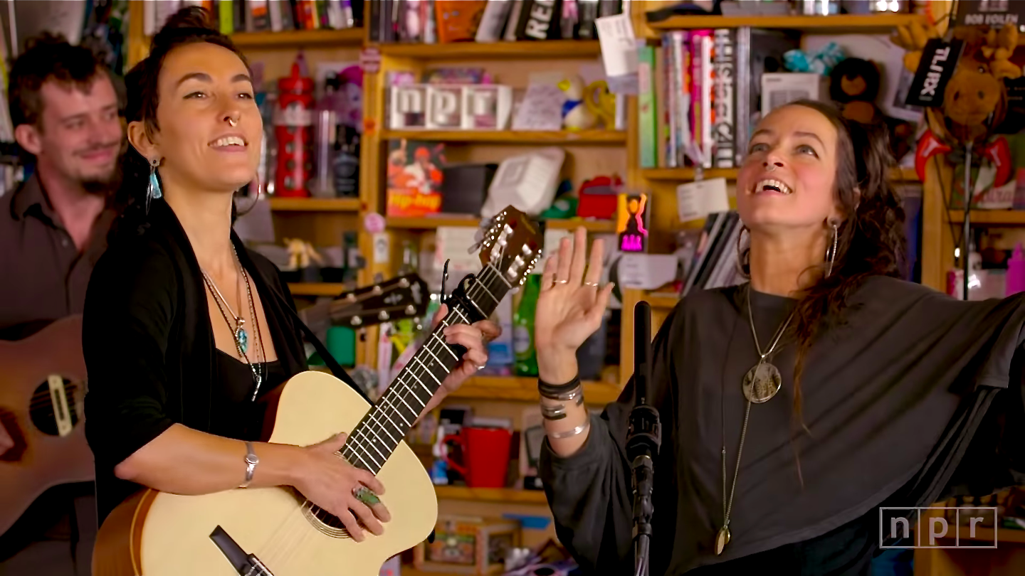 Leah and Chloe Smith sing at NPR's tiny desk