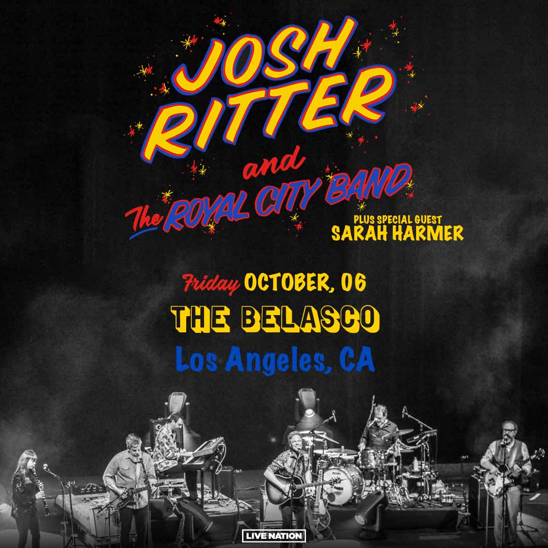 GIVEAWAY: Enter to Win Tickets to Josh Ritter & the Royal City Band @ The Belasco (Los Angeles) 10/6