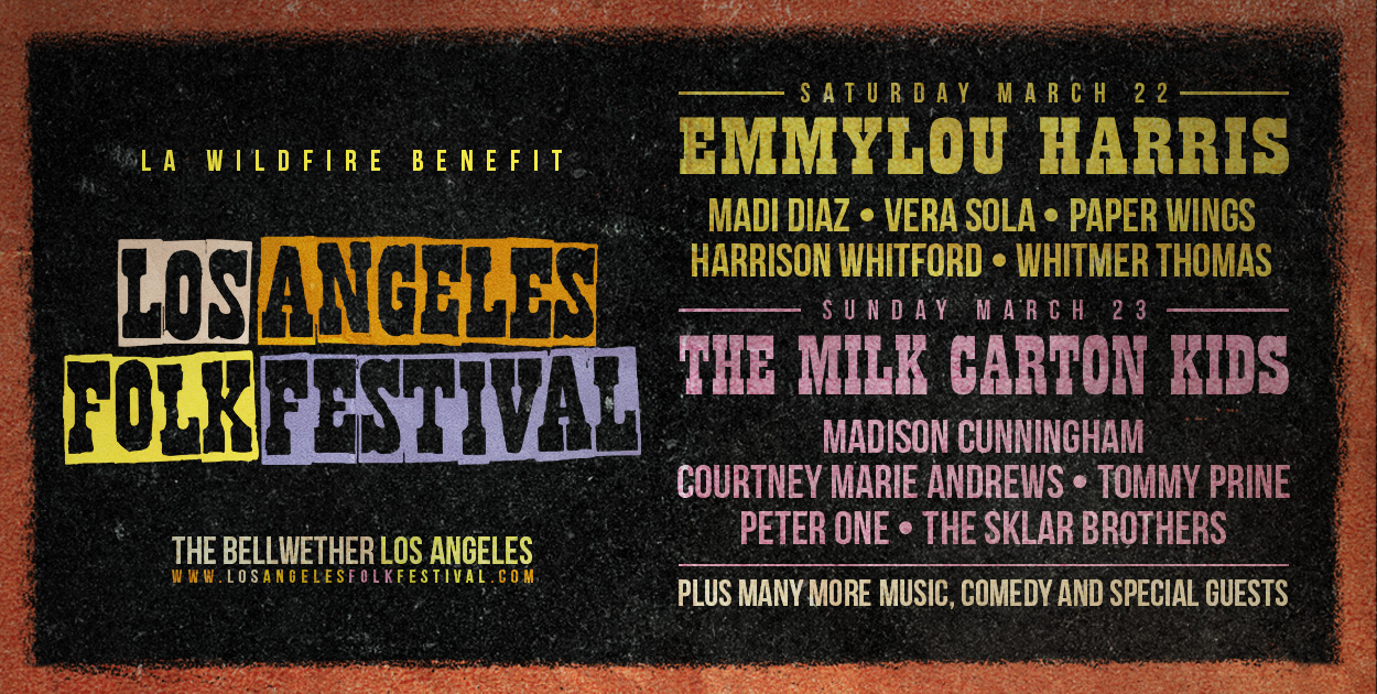 GIVEAWAY: Enter to Win Tickets to the Los Angeles Folk Festival @ The Bellwether 3/22 & 3/23