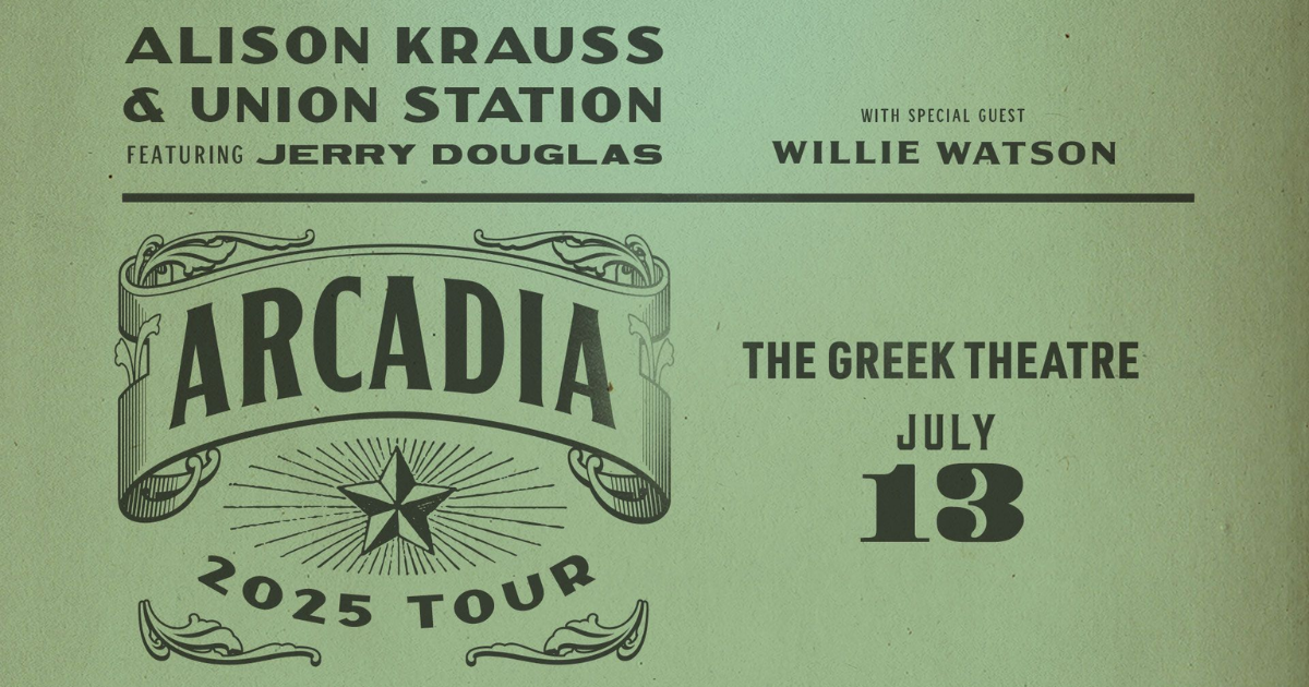 GIVEAWAY: Enter to Win Tickets to Alison Krauss & Union Station ft. Jerry Douglas @ The Greek Theatre (Los Angeles) on 7/13