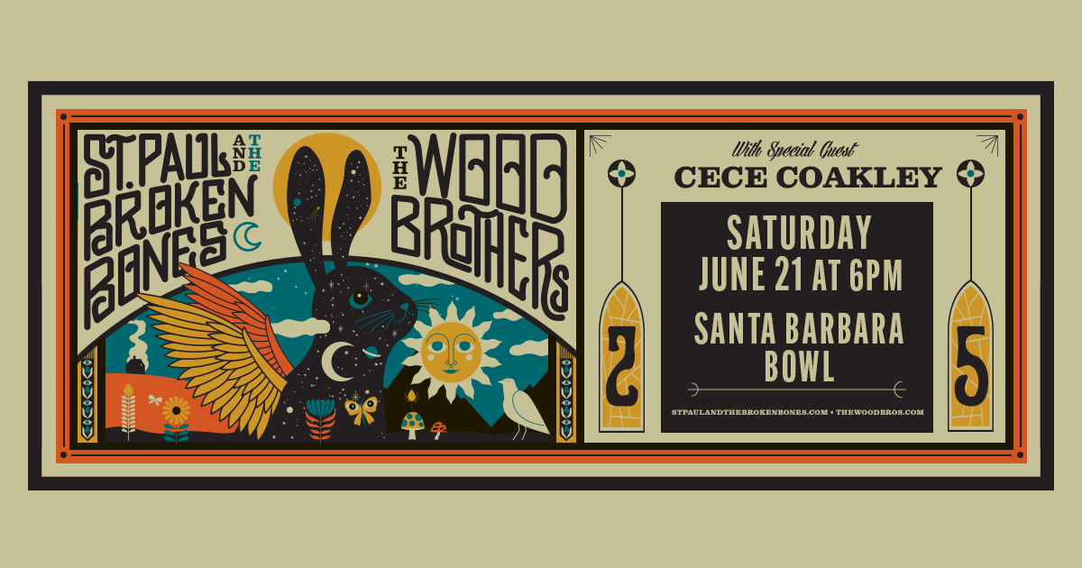 GIVEAWAY: Enter to Win Tickets to St. Paul & The Broken Bones and The Wood Brothers @ Santa Barbara Bowl (CA) on 6/21