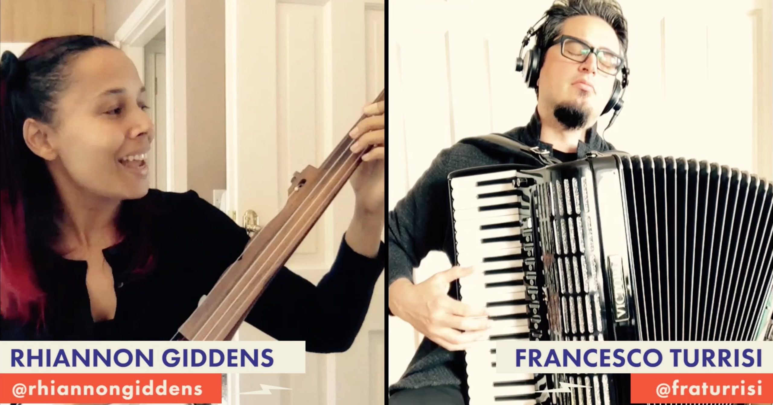 WATCH: Rhiannon Giddens & Francesco Turrisi, “Last Night I Dreamed of Loving You”