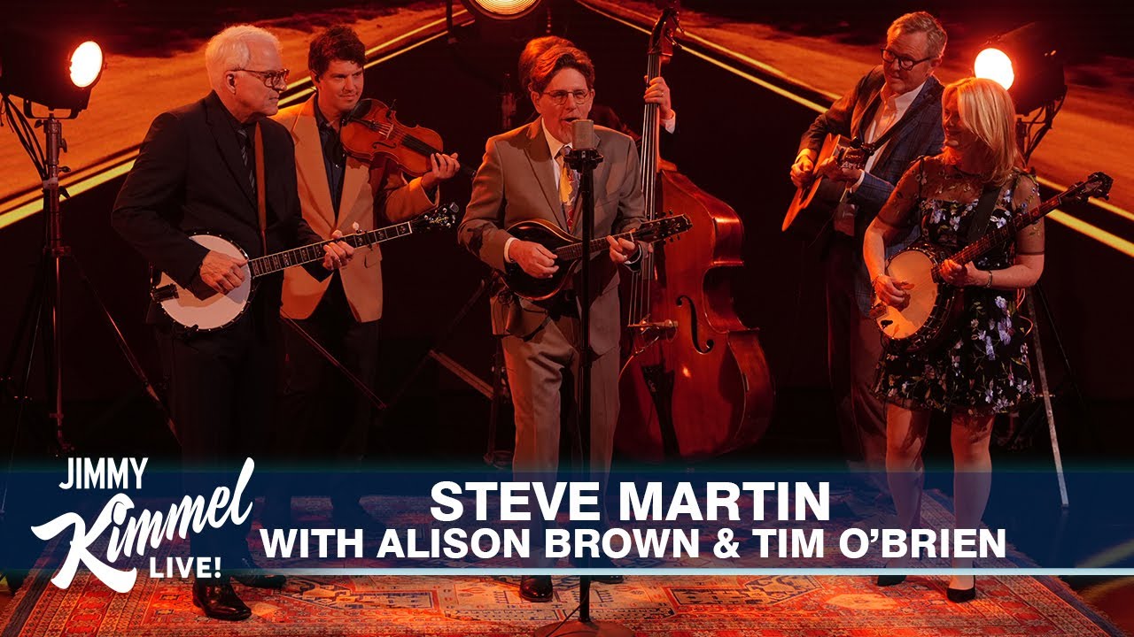 Watch Steve Martin, Alison Brown, and Tim O’Brien  on Jimmy Kimmel Live!
