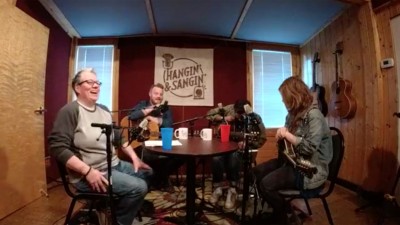 The Lone Bellow: I don't know what we were talking about right before we went live, but Zach got caught on camera revealing that the crotch of his jeans always wears out faster than it should. Brian, Kanene, and I lost it. Rarely a dull moment at Hillbilly Central!