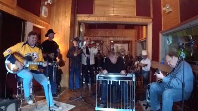 The Time Jumpers: It took several months to pull off this fantastic feat, as the Jumpers will only make appearances as a whole 10-piece band. But pull it off, we did. And, I'll tell you what: I've never in my life seen 10 guys set up and soundcheck in 11 minutes. We went live a half-hour early because I wasn't gonna make Vince Gill sit around doing nothing for 30 minutes. #pros