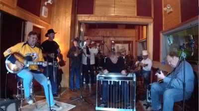 The Time Jumpers: It took several months to pull off this fantastic feat, as the Jumpers will only make appearances as a whole 10-piece band. But pull it off, we did. And, I'll tell you what: I've never in my life seen 10 guys set up and soundcheck in 11 minutes. We went live a half-hour early because I wasn't gonna make Vince Gill sit around doing nothing for 30 minutes. #pros