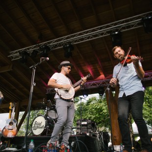 The Steel Wheels take the stage.