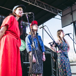 Mountain Man on stage.