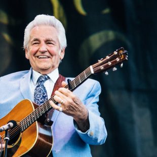 Del McCoury, pompadour perfect as always.