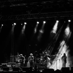 Railroad Earth, Saturday night headliners, in all of their splendor.