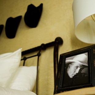 This room's theme is Garth Brooks (or Chris Gaines, depending on your taste).