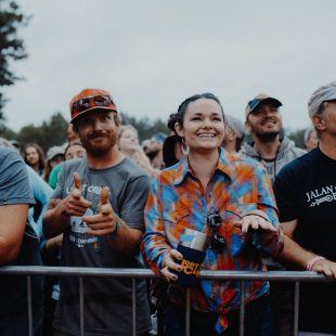Fans wait excitedly for the next mainstage act.