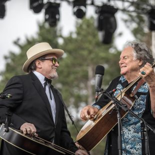 Two roots music legends, Jerry Douglas and Peter Rowan.