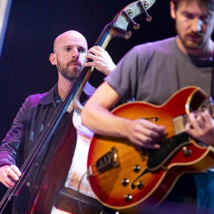 Alan Hampton on bass,