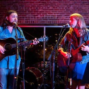 NASHVILLE, TN - SEPTEMBER 18:  Brian Wright and Aoife O'Donovan perform during the Bluegrass Situation's showcase at the Americana Music Festival on September 18, 2013 in Nashville, United States.  (Photo by Erika Goldring/Getty Images for Americana Music Festival) *** Local Caption *** brian wrigth; aoife o'donovan