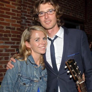 NASHVILLE, TN - SEPTEMBER 18:  (L-R) Aoife O'Donovan and Joey Ryan of The Milk Carton Kids gather backstage during the Bluegrass Situation's showcase at the Americana Music Festival on September 18, 2013 in Nashville, United States.  (Photo by Erika Goldring/Getty Images for Americana Music Festival) *** Local Caption *** aoife o'donovan; kenneth pattengale
