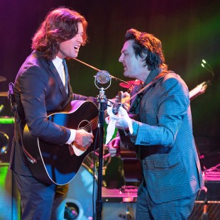 The Milk Carton Kids perform at the AmericanaFest Pre-Grammy Salute to Lucinda Williams.