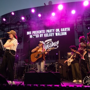 S.G. Goodman, Kelsey Waldon, and Michaela Anne at BGS' Party On, Garth