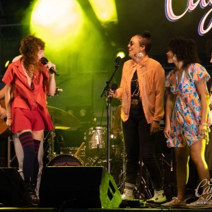 Rainbow Girls with Julie Williams at BGS' Party On, Garth