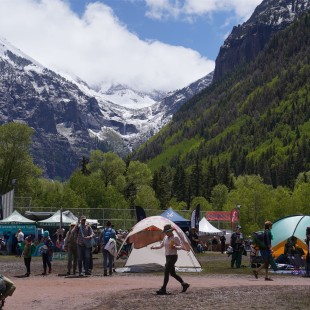 A gorgeous, though chilly, festival grounds.