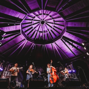 Twisted Pine perform on the Foggy Mountain Stage. Photo by Cora Wagoner