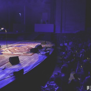 John C. Reilly on stage at the first annual LA Folk Festival.