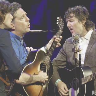 Actor, musician, and BGS co-founder Ed Helms joins the Milk Carton Kids on stage.