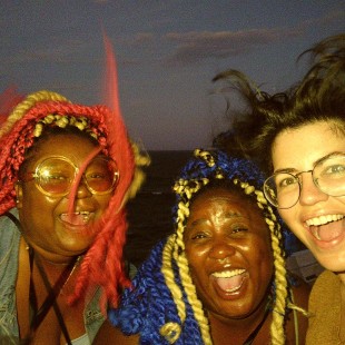 BGS executive director Amy Reitnouer Jacobs with SistaStrings.