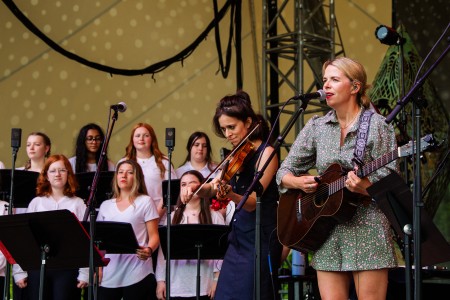 Aoife O'Donovan joined by Hawktail and featuring the University of Arkansas Children's Choir performing songs from her new album, 'All My Friends.' Photo courtesy of the Momentary.