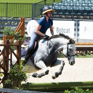 Horse jumping demonstrations were held each day during the festival. Photo by Cora Wagoner.