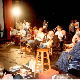 Another scene from a workshop at the very first MerleFest.
