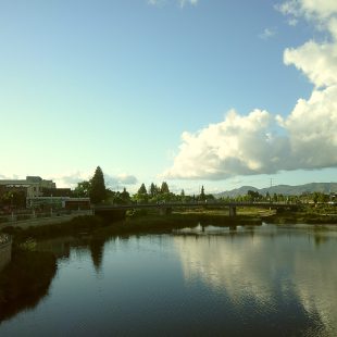 The clouds clear fully away in time for the biggest show of the event.